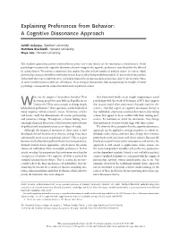 Cognitive Dissonance Approach
