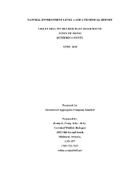 Natural Environment Level 1 and 2 Technical Report
