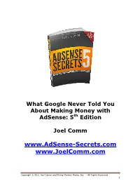 Google Adsense Secrets 5.0.Pdf