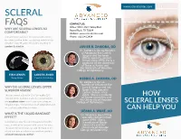 Scleral Faqs