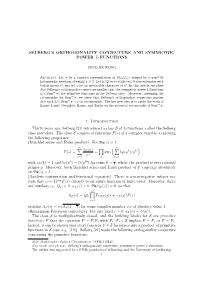 Selberg's Orthogonality Conjecture and Symmetric
