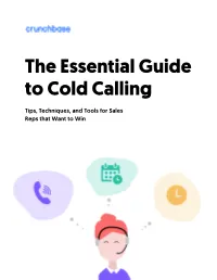 The Essential Guide to Cold Calling