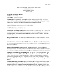 Board Minutes 5-20-14