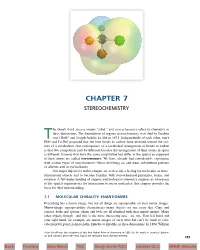 “Solid,” and Stereochemistry Refers to Chemistry in Three Dimensions