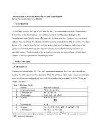 A Brief Guide to Enzyme Classification and Nomenclature Rev AM