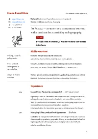 Curriculum Vitae ( PDF )