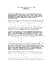 Explaining an Explanatory Gap Gilbert Harman Princeton University