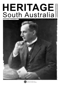 Newsletter July 2000 • Number 17 I Ssues and I Nformation on H Eritage C Onservation in S Outh a Ustralia
