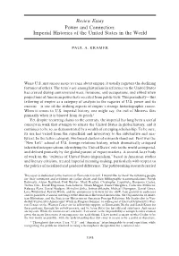 Power and Connection: Imperial Histories of the United States in the World