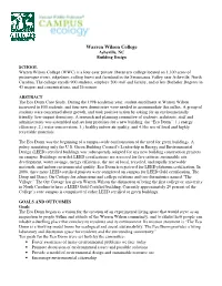 Warren Wilson College Building FINAL