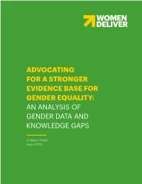 An Analysis of Gender Data and Knowledge Gaps