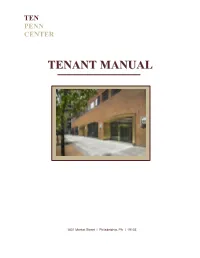 Tenant Manual