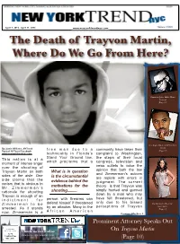 April Trayvon Issue