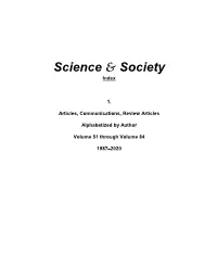 Articles, Communications, Review Articles