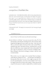 Excerpts from a Dead Black Man