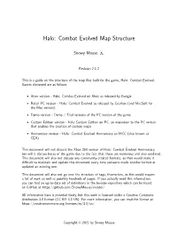 Halo: Combat Evolved Map Structure