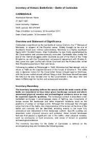 Inventory of Scottish Battlefields NGR Centred