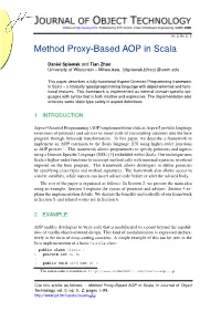 Method Proxy-Based AOP in Scala