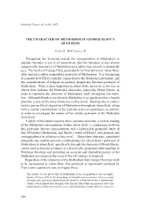 The Character of Methodism in George Eliot's Adam Bede