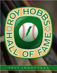 2017 Roy Hobbs Hall of Fame Yearbook