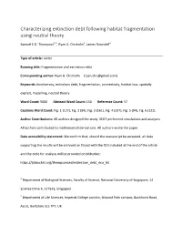 Characterizing Extinction Debt Following Habitat Fragmentation Using Neutral Theory