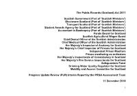 Final Report by the PRSA Assessment Team for Scottish Government