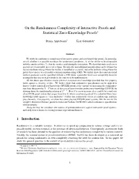 On the Randomness Complexity of Interactive Proofs and Statistical Zero-Knowledge Proofs*