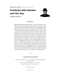 Problems with Strieber and the Key
