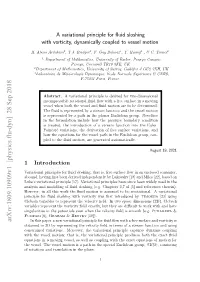 A Variational Principle for Fluid Sloshing with Vorticity