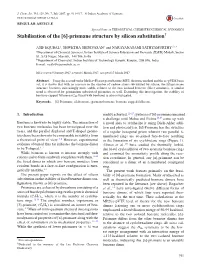 Prismane Structure by Silicon Substitution†