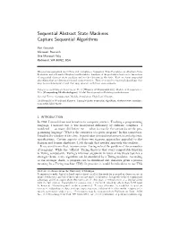 Sequential Abstract State Machines Capture Sequential Algorithms