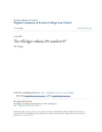 The Alledger Volume 09, Number 07 the Alledger