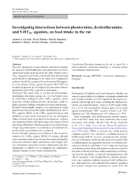 Investigating Interactions Between Phentermine, Dexfenfluramine, and 5-HT2C Agonists, on Food Intake in the Rat