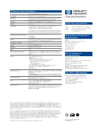 Technical Specifications Ordering Information Regulatory Compliance Information Electromagnetic Compatibility for More Informati