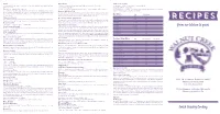 Mixes Recipe List.Pdf