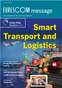 Eurescom Message Magazine, Summer 2018