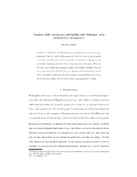 Hamkins' Analogy Between Set Theory and Geometry