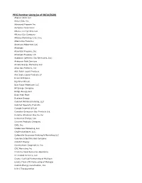 PERC Remitter Listing (As of 08/14/2020)
