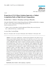 Properties of PAN Fibers Solution Spun Into a Chilled Coagulation Bath at High Solvent Compositions