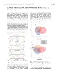 Quantitive Analysis of Caldera Shapes on Earth, Mars, and Io
