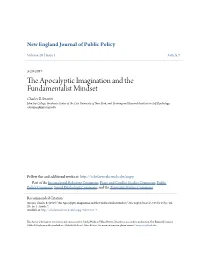The Apocalyptic Imagination and the Fundamentalist Mindset Charles B