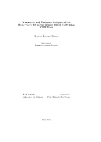 Kinematic and Emission Analysis of the Relativistic Jet in the Blazar B1551+130 Using VLBI Data