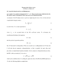 Problem Set #1 Solutions