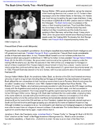 The Bush Crime Family Tree - World Exposed World-Exposed.Com