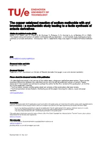 The Copper Catalysed Reaction of Sodium Methoxide with Aryl Bromides : a Mechanistic Study Leading to a Facile Synthesis of Anisole Derivatives