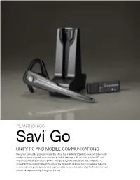 Unify PC and Mobile Communications Plantronics