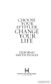 Choose Your Attitude, Change Your Life