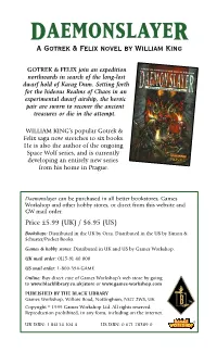 DAEMONSLAYER a Gotrek & Felix Novel by William King