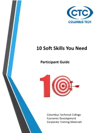 10 Soft Skills You Need