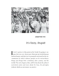 It's Unity, Stupid!